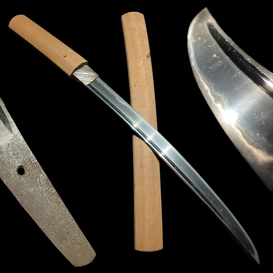 Soshuju Hiromasa 相州住広正 signed, Hirazukuri Wakizashi, Muromachi period