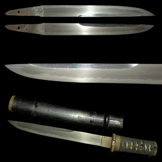 UNOKUBI-ZUKURI 鵜首造り TANTO, Matsushiro Koshirae 松代拵, Edo period mumei