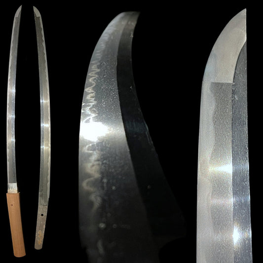 Good Jigane Long WAKIZASHI in Shirasaya, Edo period mumei