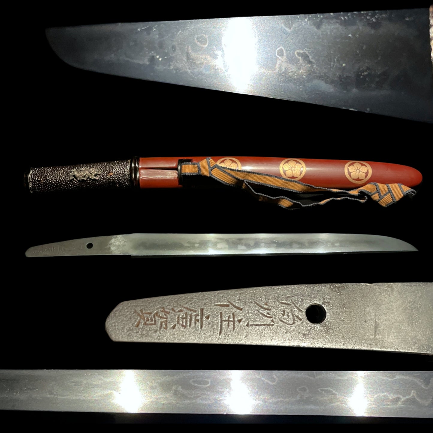 HITATSURA 皆焼, Rare Style Hamon TANTO, Hakushuju Hiroga 伯州住広賀 signed