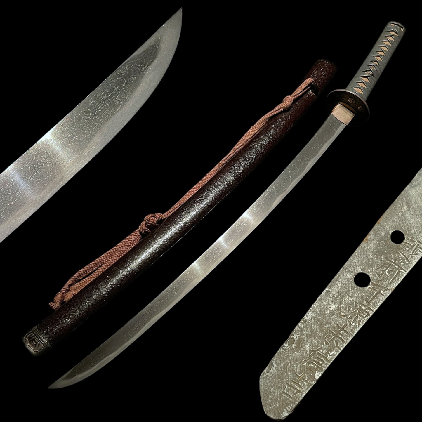 Long Hirazukuri Wakizashi, Echizennokami Minamoto Rai Nobuyoshi signed, Edo period