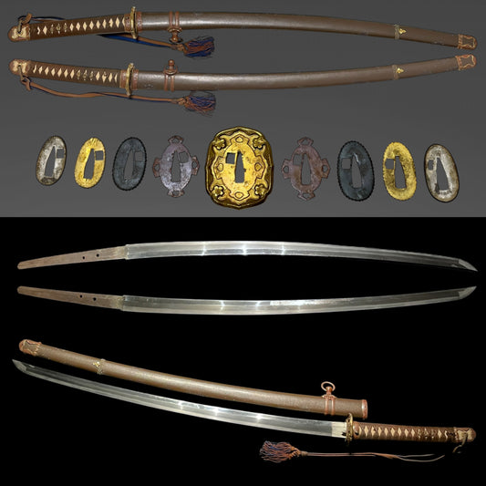 Type98 GUNTO 九八式軍刀 with Tassel, Numbering Seppa, WW2 Original Japanese Army Sword