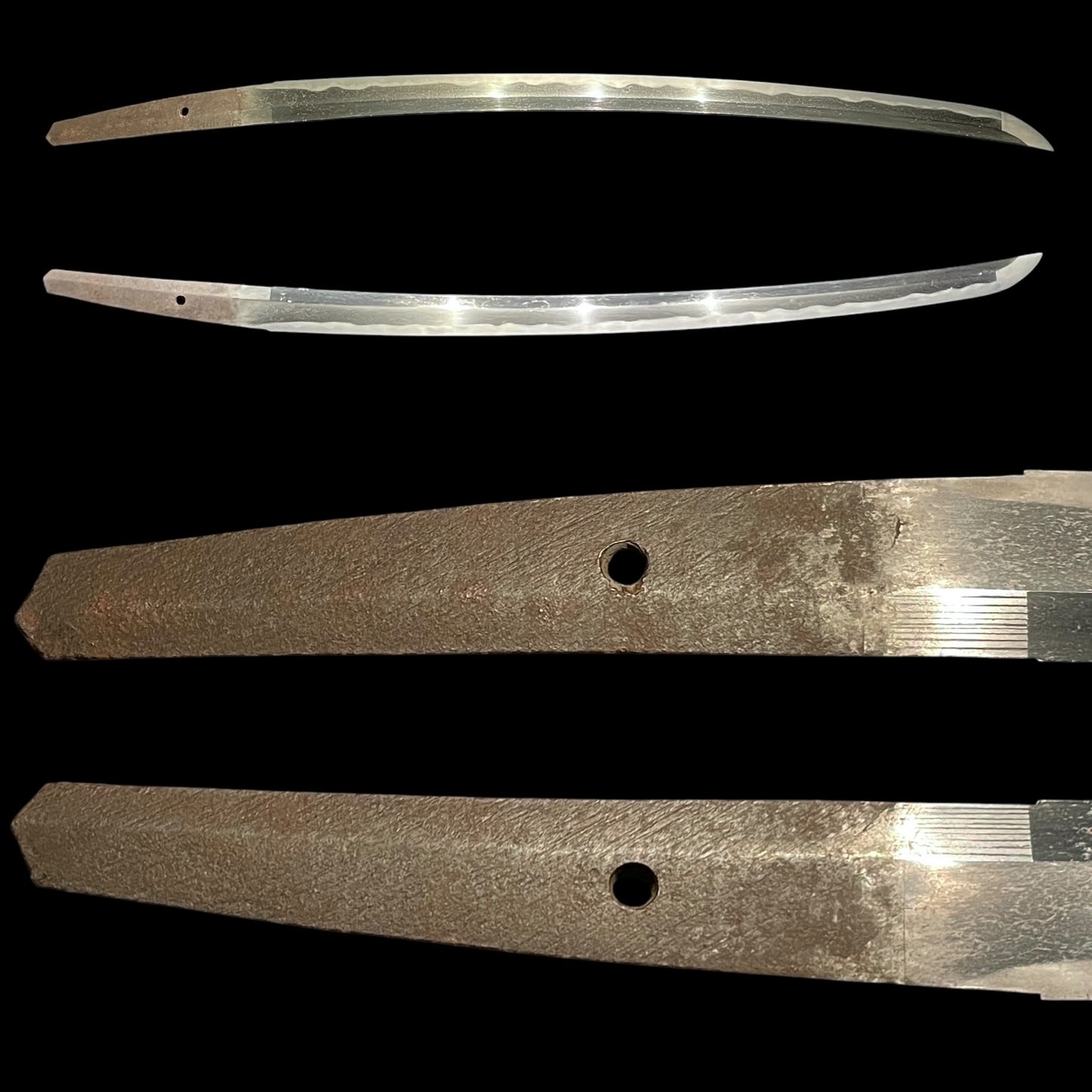 Gunomemidare 互目乱 Polished WAKIZASHI, Edo period mumei