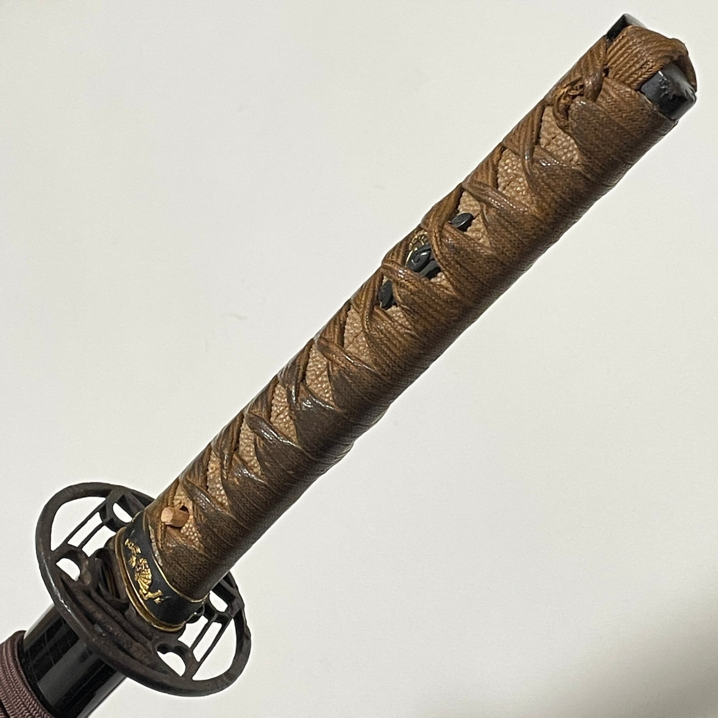 Yamato School 大和伝, Sue Tegai 末手掻 KATANA, Sukashi-Tsuba, Muromachi Period
