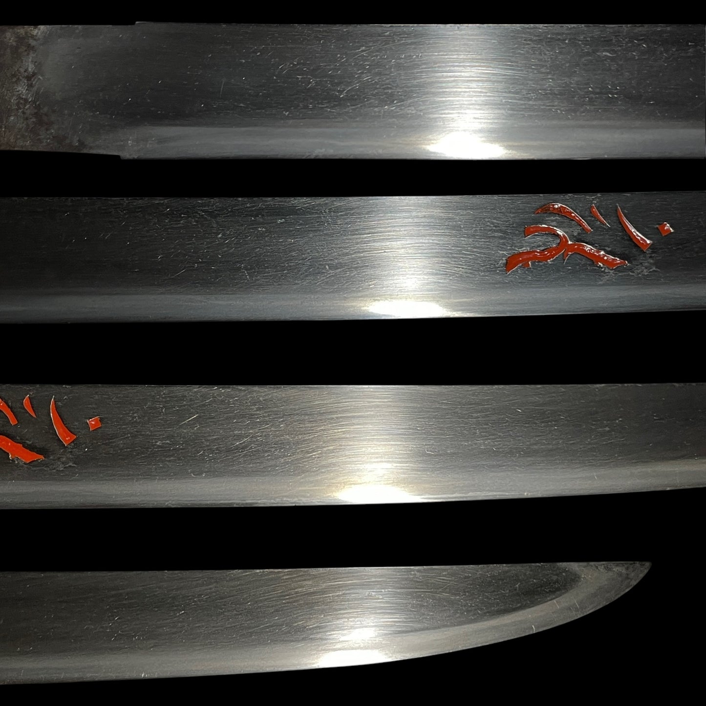 Hirazukuri 平造 WAKIZASHI, Bishuosafune Sukesada February 1566 signed, Red Bonji