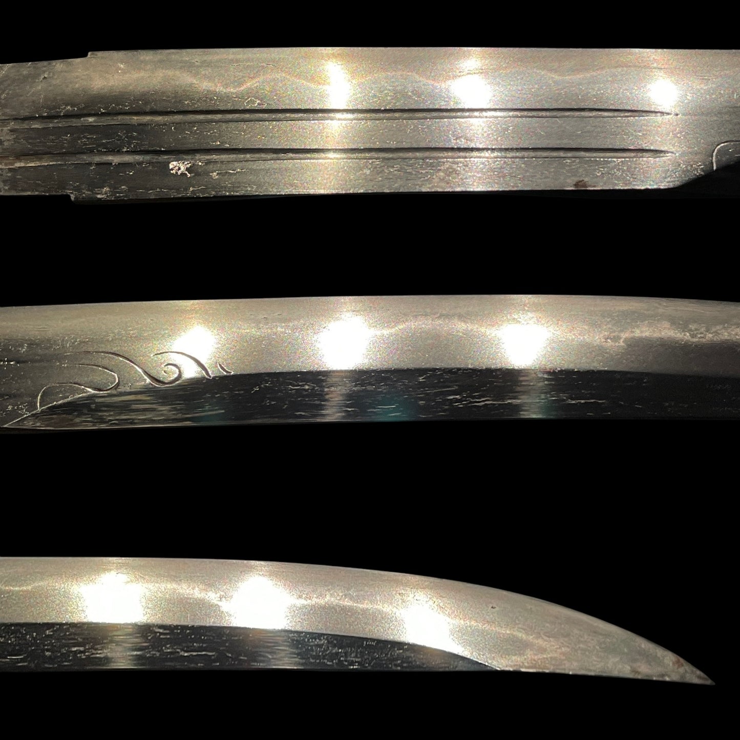 Unokubi-Zukuri 鵜首造 Red TANTO, with Brass KOZUKA, Edo period mumei