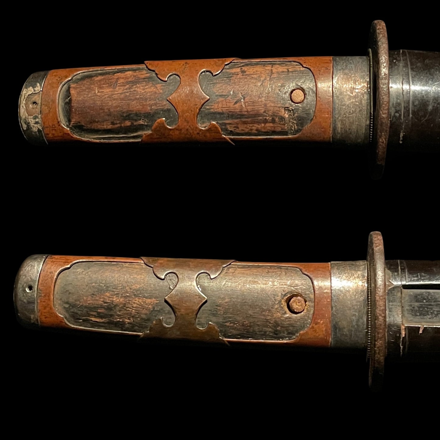 Hirazukuri Wakizashi 平造脇差, Ukyozuka 右京柄, with Shirasaya, Edo period mumei