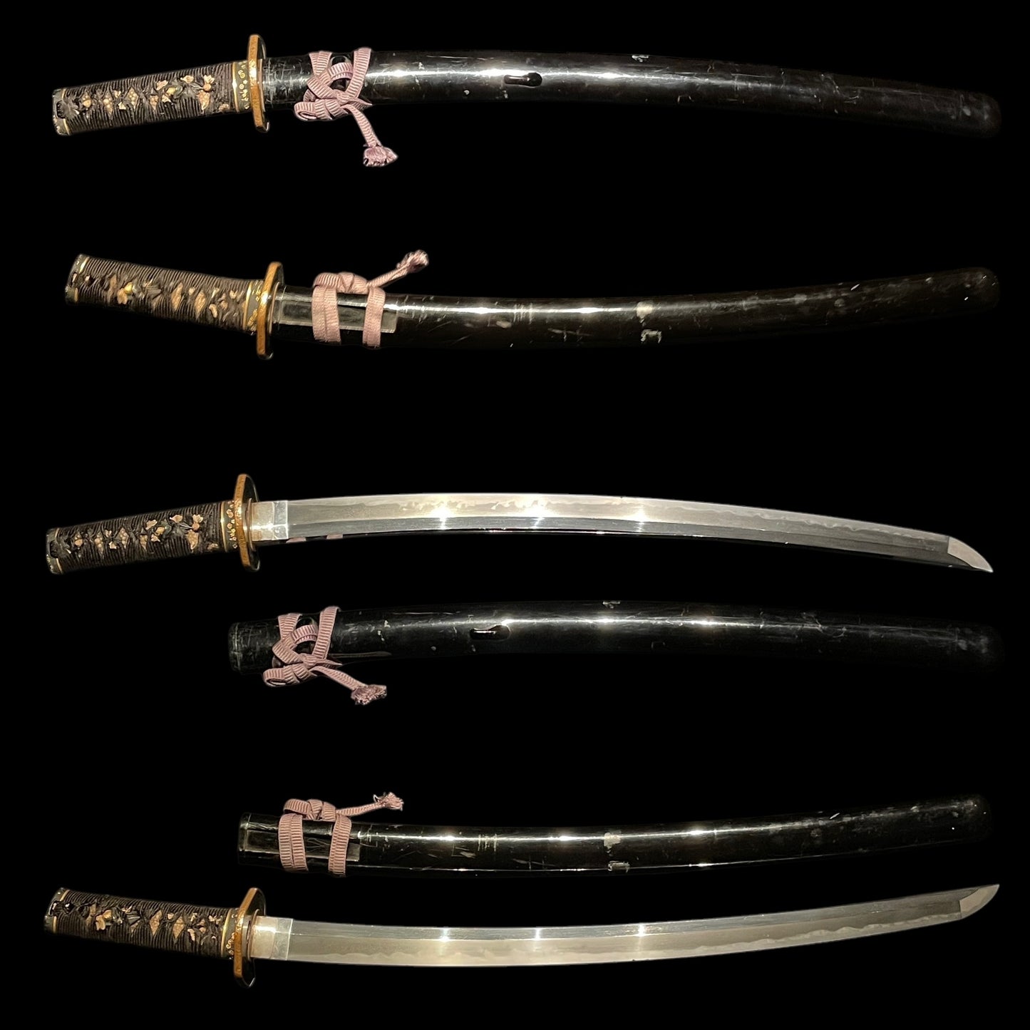 KIKUMON 菊紋 Long Wakizashi, Kawachinokami Sukesada 河内守祐定 signed, Edo period