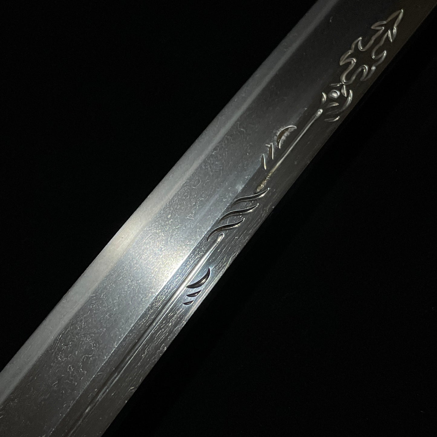 HORIMONO 刀身彫刻 KATANA, Musashidaijo Tadahiro February 1628 signed, Sayagaki 鞘書