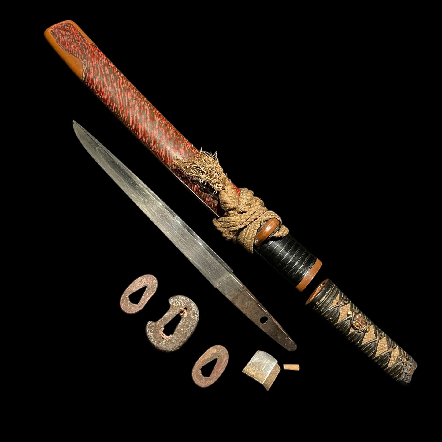 Very Thick YOROIDOSHI 鎧通, Oni Menuki 鬼目貫, Kasane 11.3mm(0.44in)