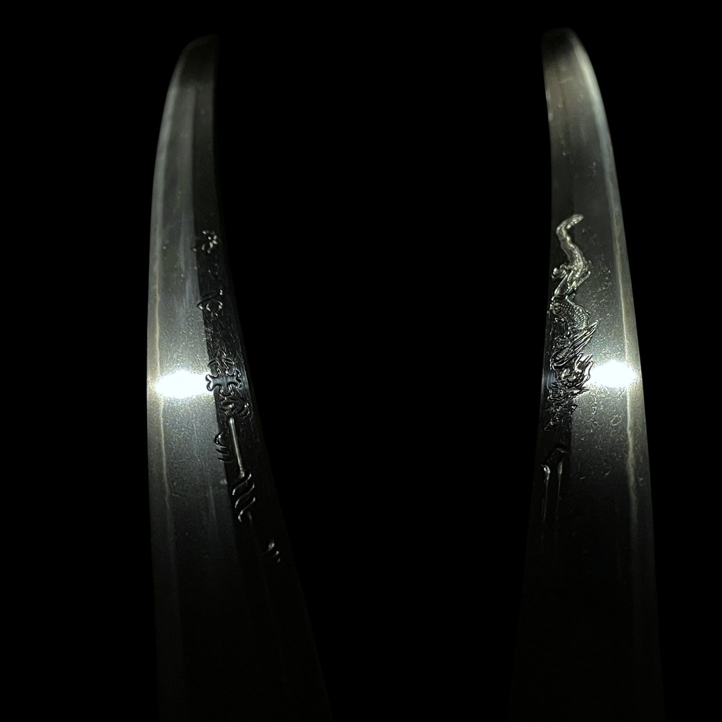 HORIMONO 刀身彫刻 KATANA, Musashidaijo Tadahiro February 1628 signed, Sayagaki 鞘書