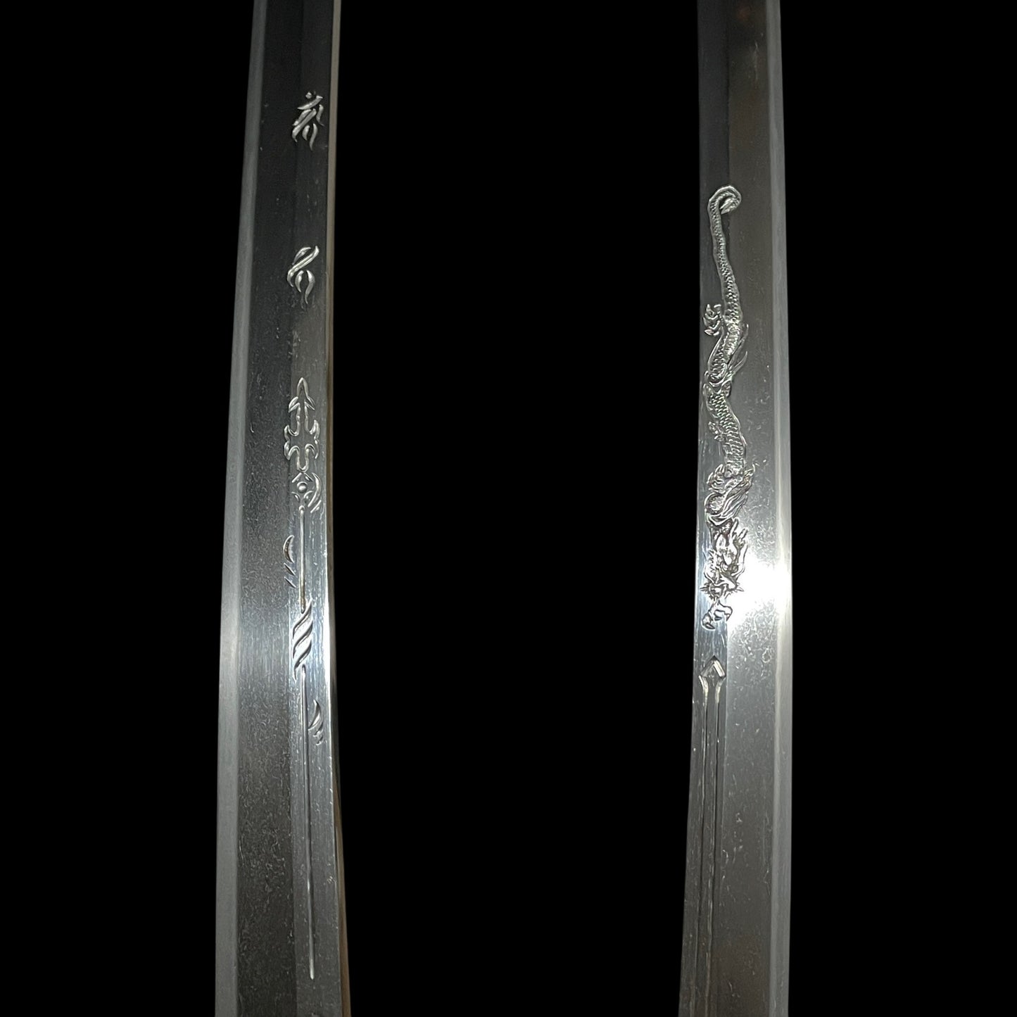 HORIMONO 刀身彫刻 KATANA, Musashidaijo Tadahiro February 1628 signed, Sayagaki 鞘書
