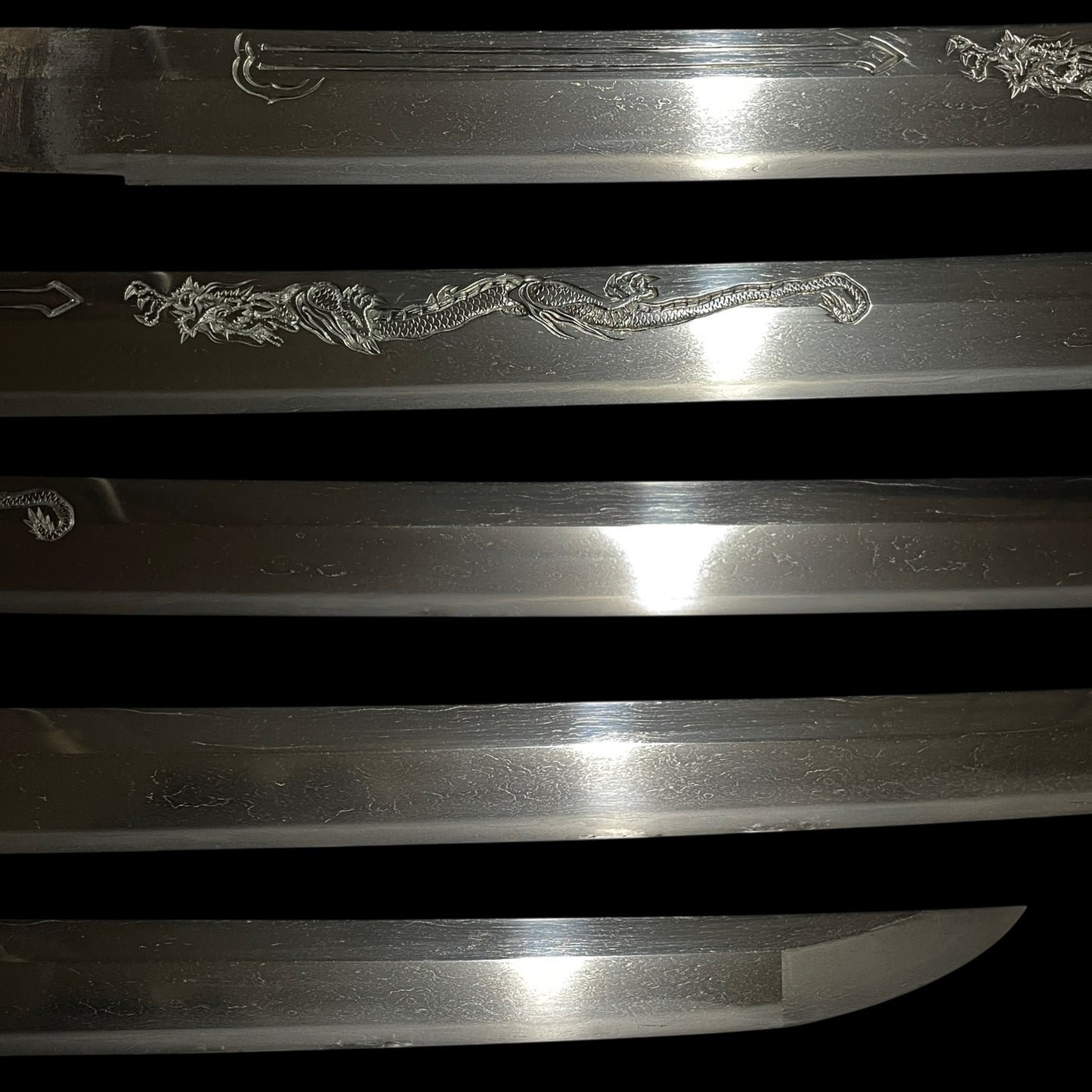 HORIMONO 刀身彫刻 KATANA, Musashidaijo Tadahiro February 1628 signed, Sayagaki 鞘書