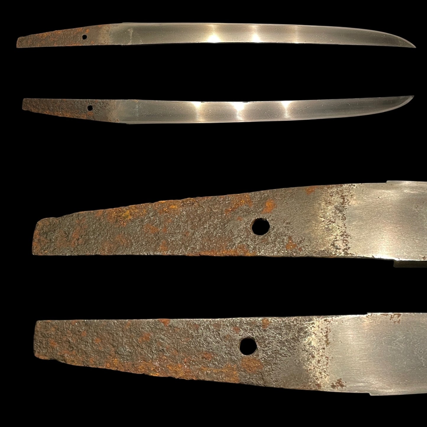 Hirazukuri Sunnobi Tanto 平造寸延短刀, Silver cover Habaki and Seppa, Edo period mumei