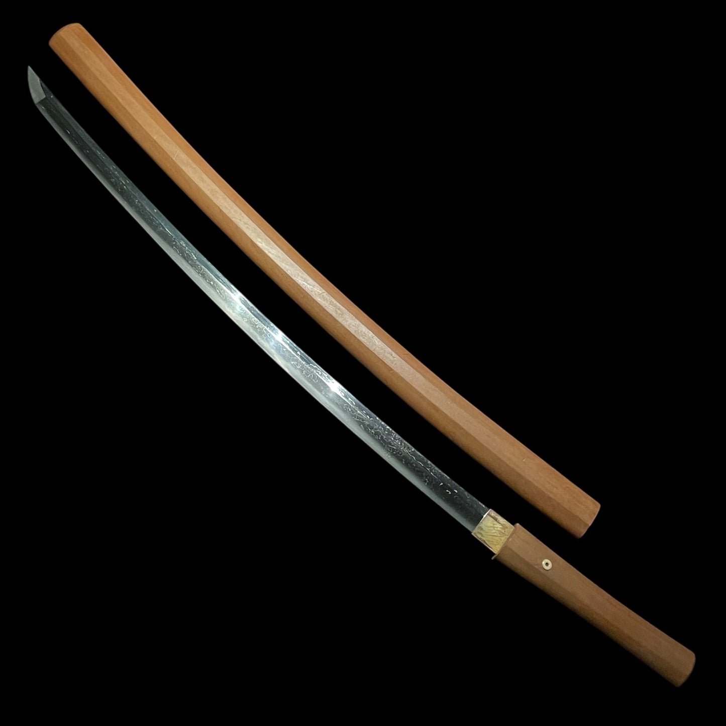 Long Wakizashi in Shirasaya, Muromachi period mumei, Nagasa 584mm (22.99 in.)