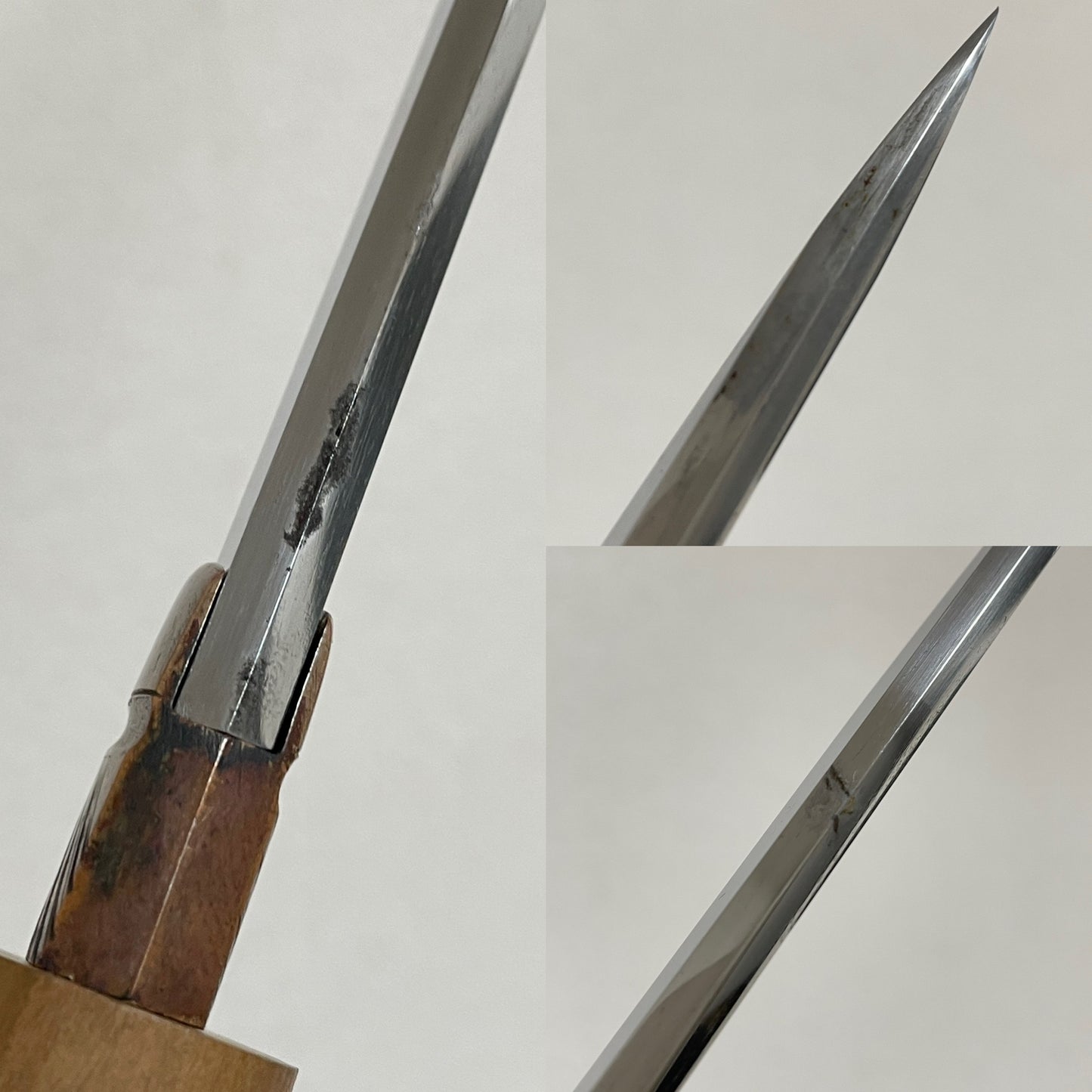 Ookissaki 大切先 Wakizashi, Bicchuju Kunitomo 備中住国友 signed, Wide blade