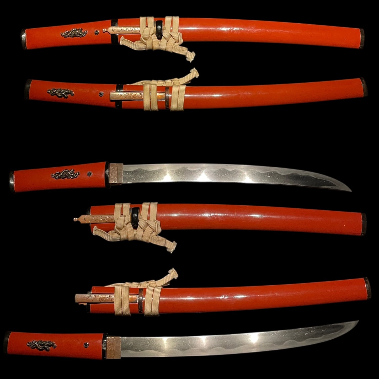 Hirazukuri Sunnobi TANTO 平造寸延短刀, 氏房 Ujifusa signed, with Kozuka Kogai