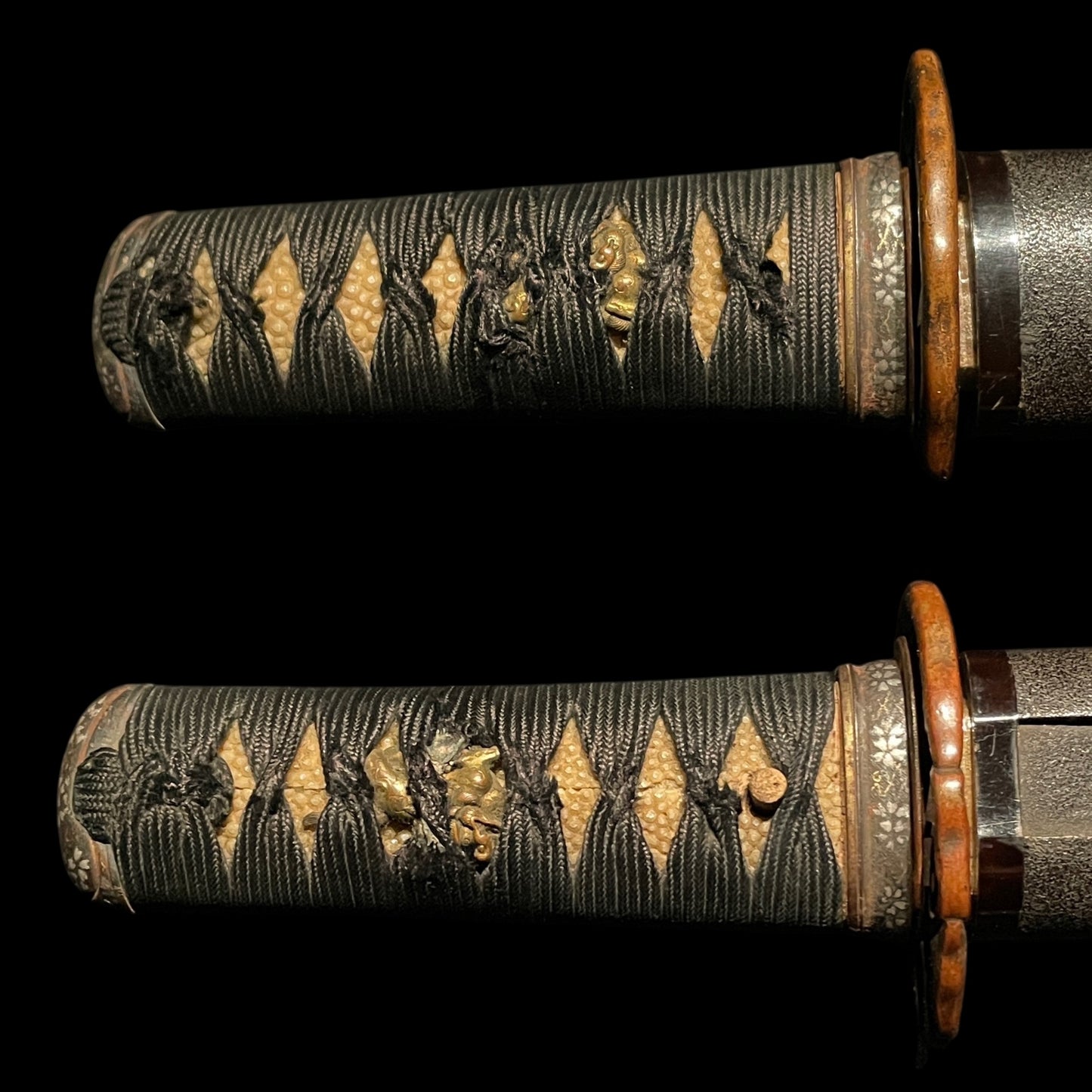KIKUCHIYARI 菊池槍 Rare style Spear, Moritsugu signed, Silver inlay Fittings
