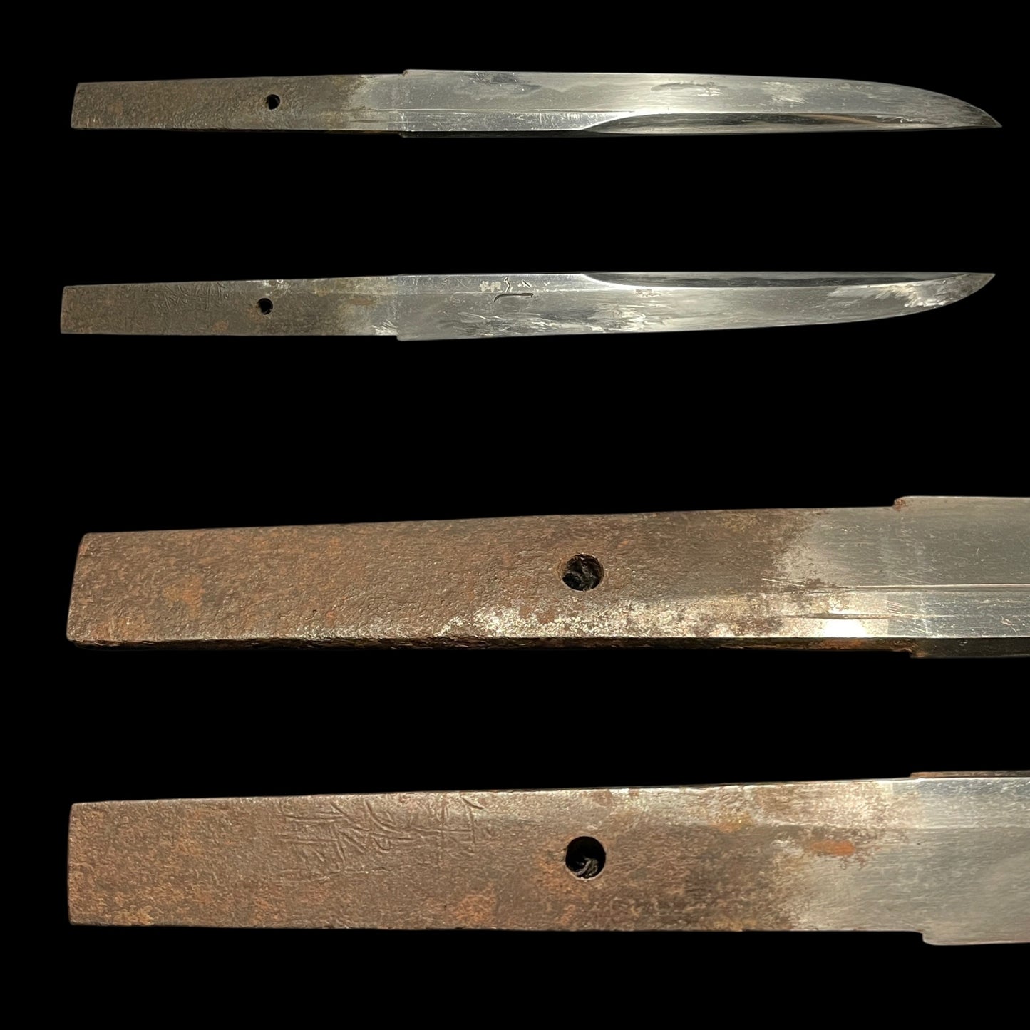 KIKUCHIYARI 菊池槍 Rare style Spear, Moritsugu signed, Silver inlay Fittings