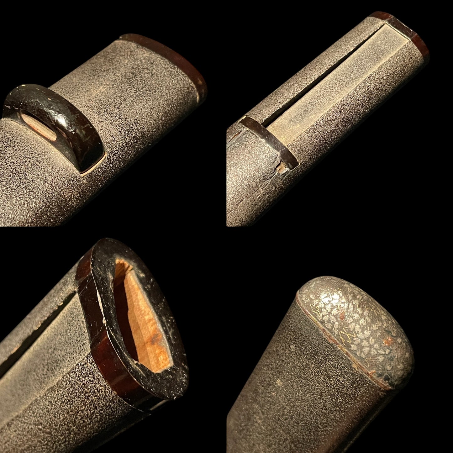 KIKUCHIYARI 菊池槍 Rare style Spear, Moritsugu signed, Silver inlay Fittings