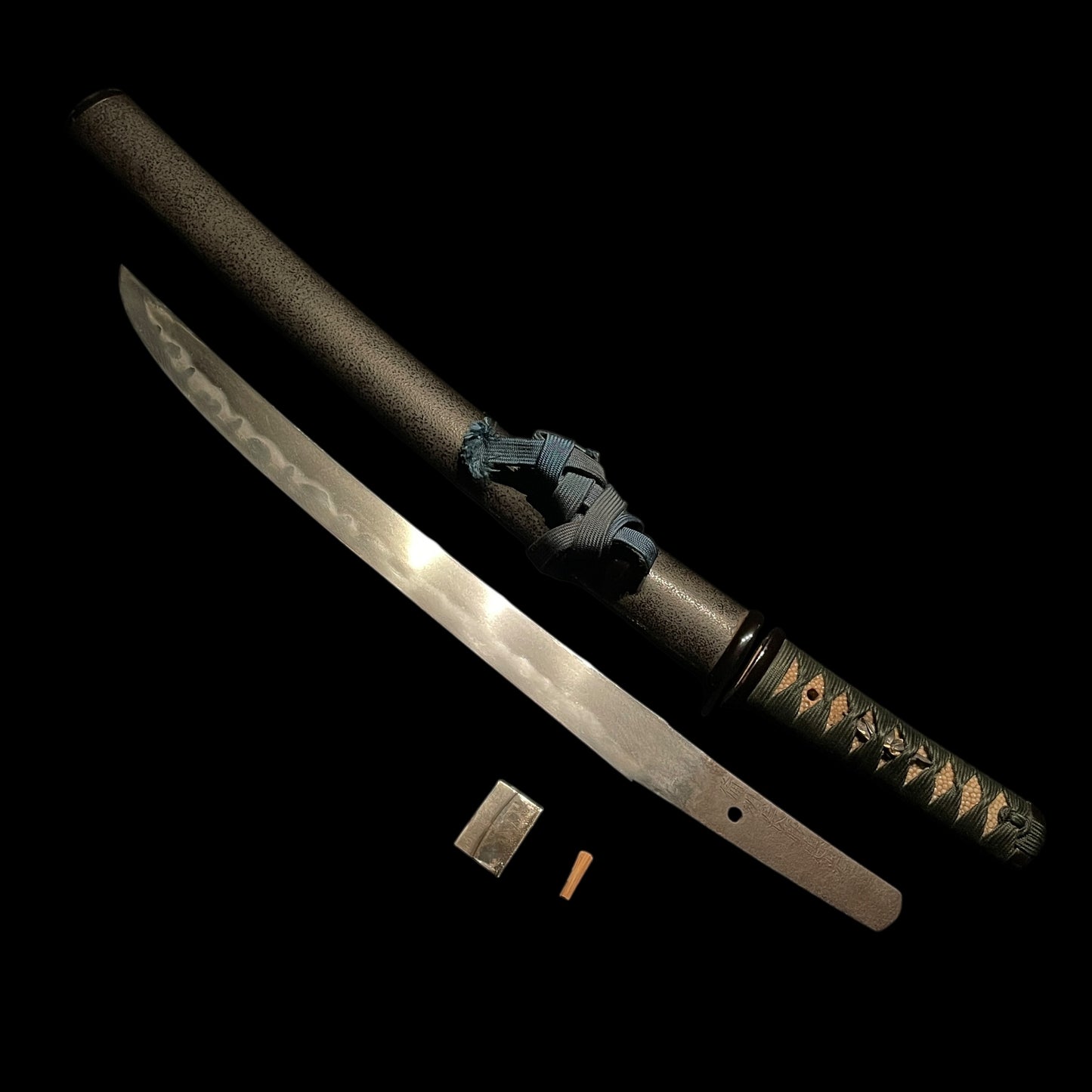 Aikuchi Koshirae 合口拵, Hirazukuri Sunnobi Tanto 寸延短刀, Edo period mumei