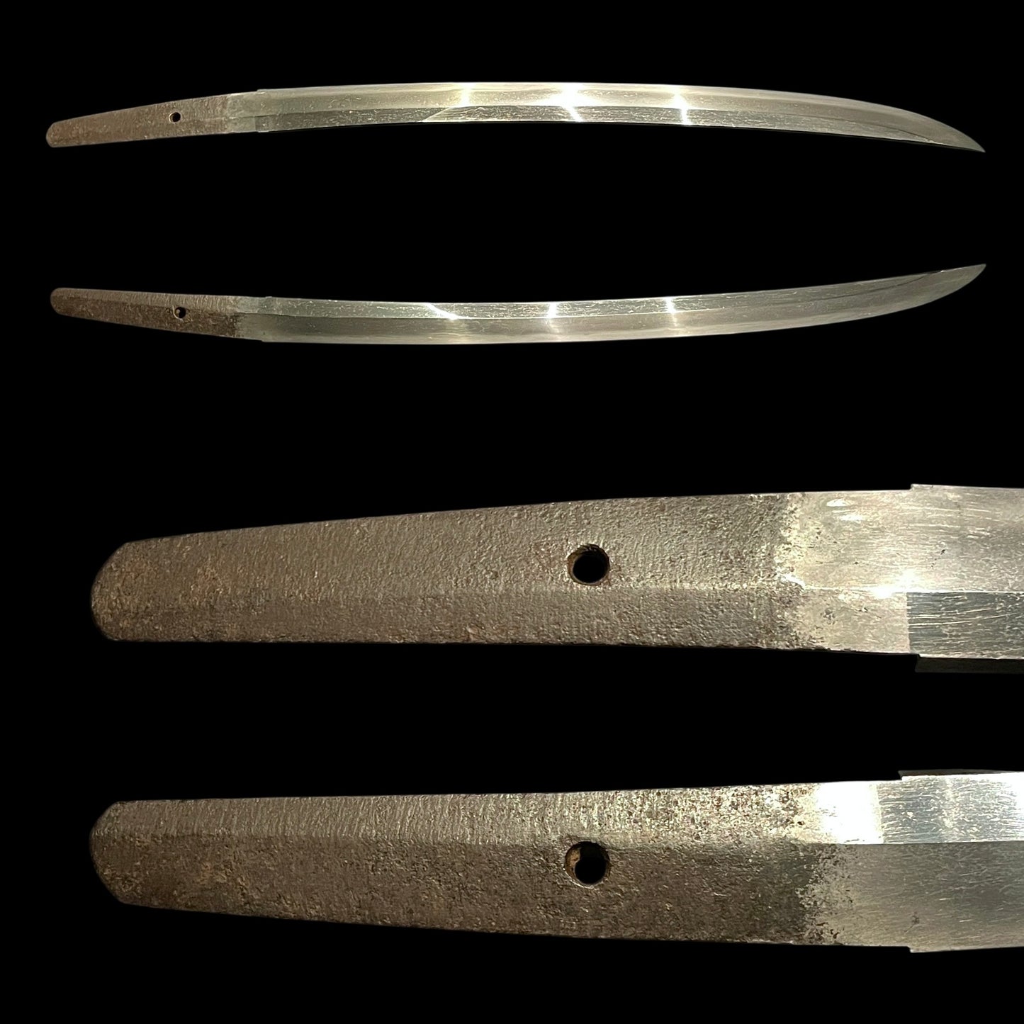 Bell cricket Fuchikashira 鈴虫縁頭, Shobuzukuri Long WAKIZASHI, Edo period mumei