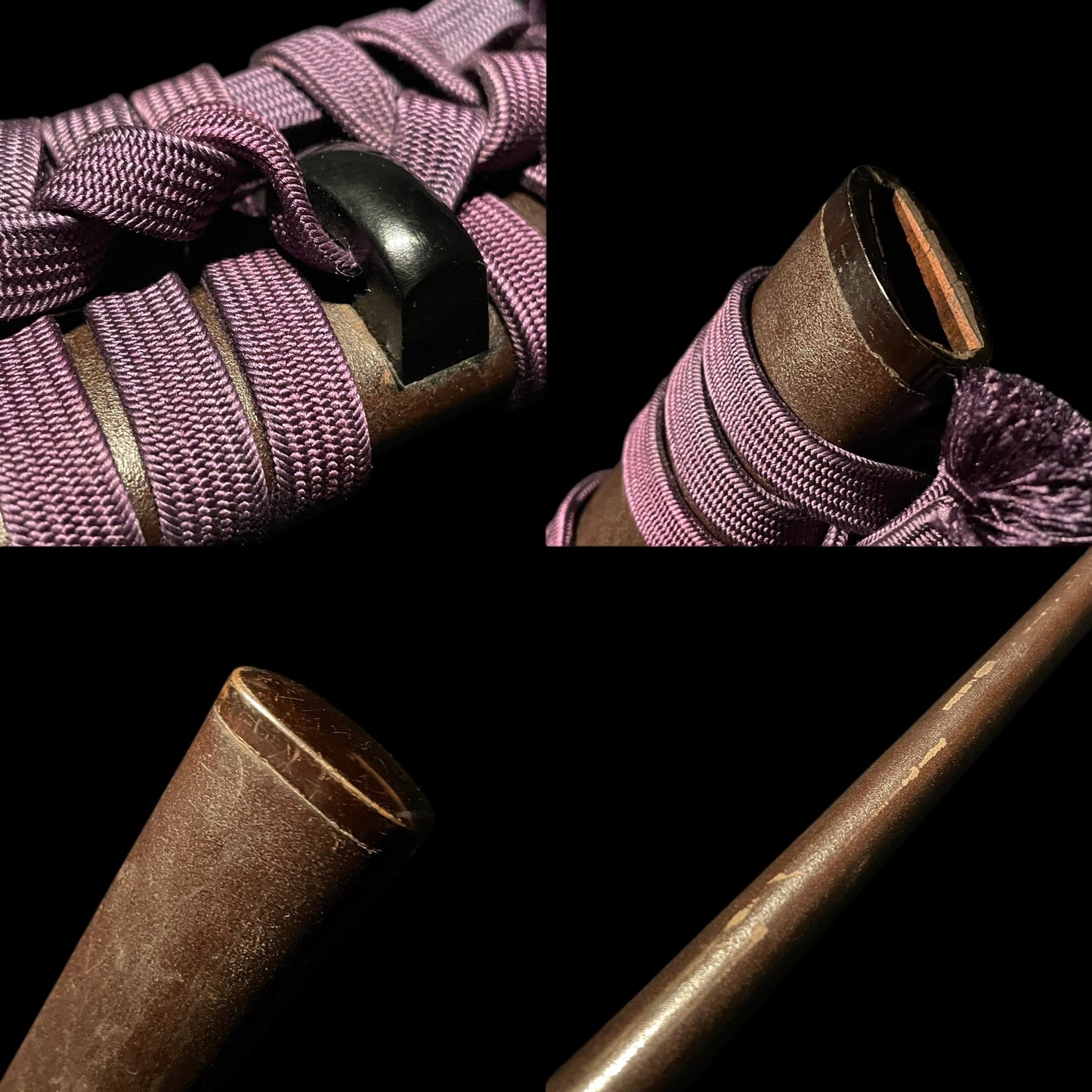 Midareba KATANA, Autumn insect Tsuba, Shell Fuchikashira, with Shirasaya