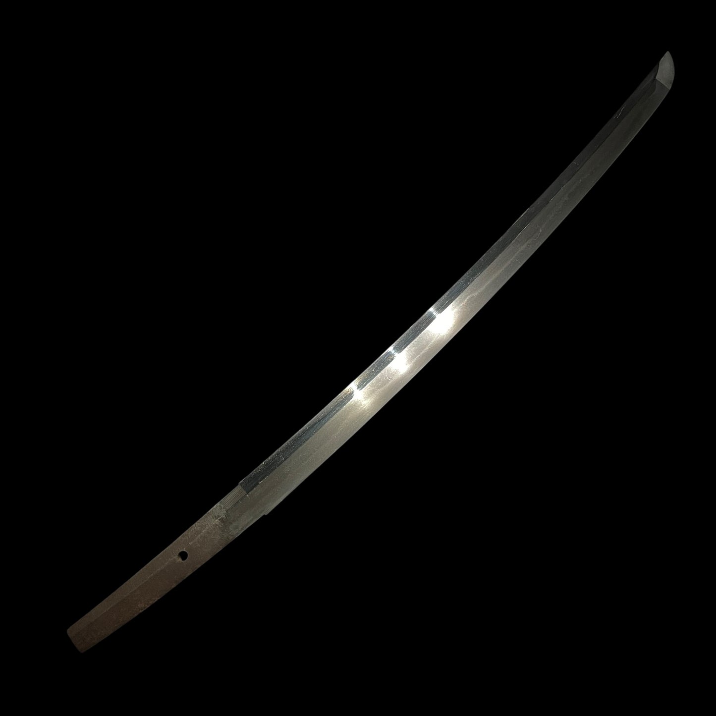 Shimosaka 下坂 Wakizashi, Mogarashi Soten 藻柄子宗典 signed Fuchikashira