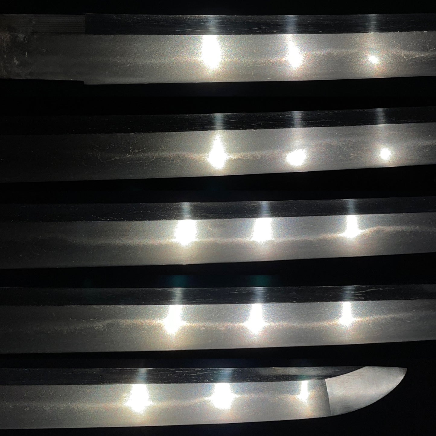 Shimosaka 下坂 Wakizashi, Mogarashi Soten 藻柄子宗典 signed Fuchikashira