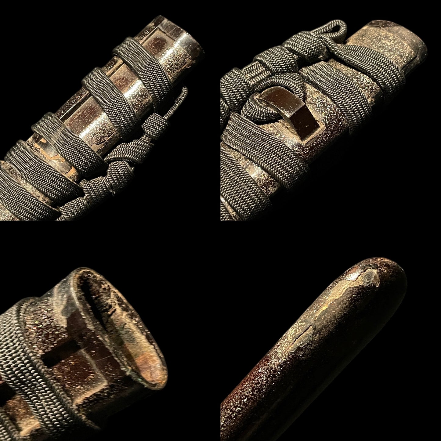 Shimosaka 下坂 Wakizashi, Mogarashi Soten 藻柄子宗典 signed Fuchikashira