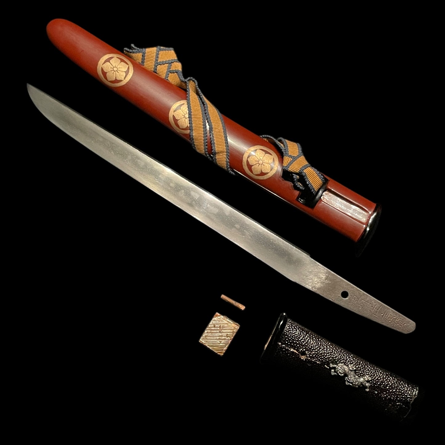 HITATSURA 皆焼, Rare Style Hamon TANTO, Hakushuju Hiroga 伯州住広賀 signed
