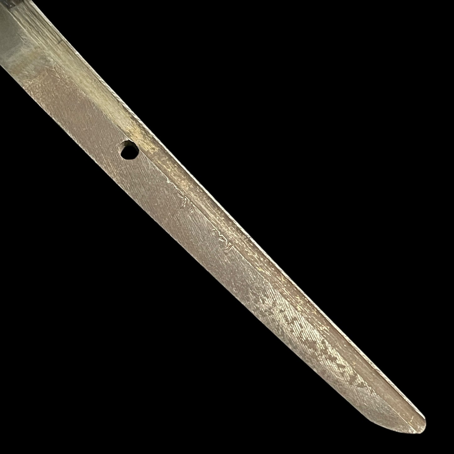 Kakitoshibi 掻通樋 KATANA in Shirasaya, Kanemichi 兼道 signd, Heavy blade, Gendaito