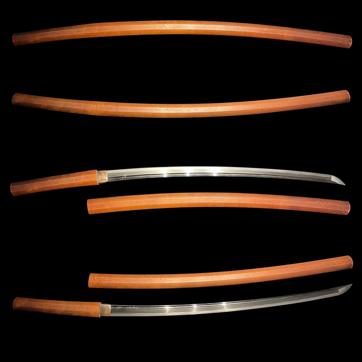 Kakitoshibi 掻通樋 KATANA in Shirasaya, Kanemichi 兼道 signd, Heavy blade, Gendaito