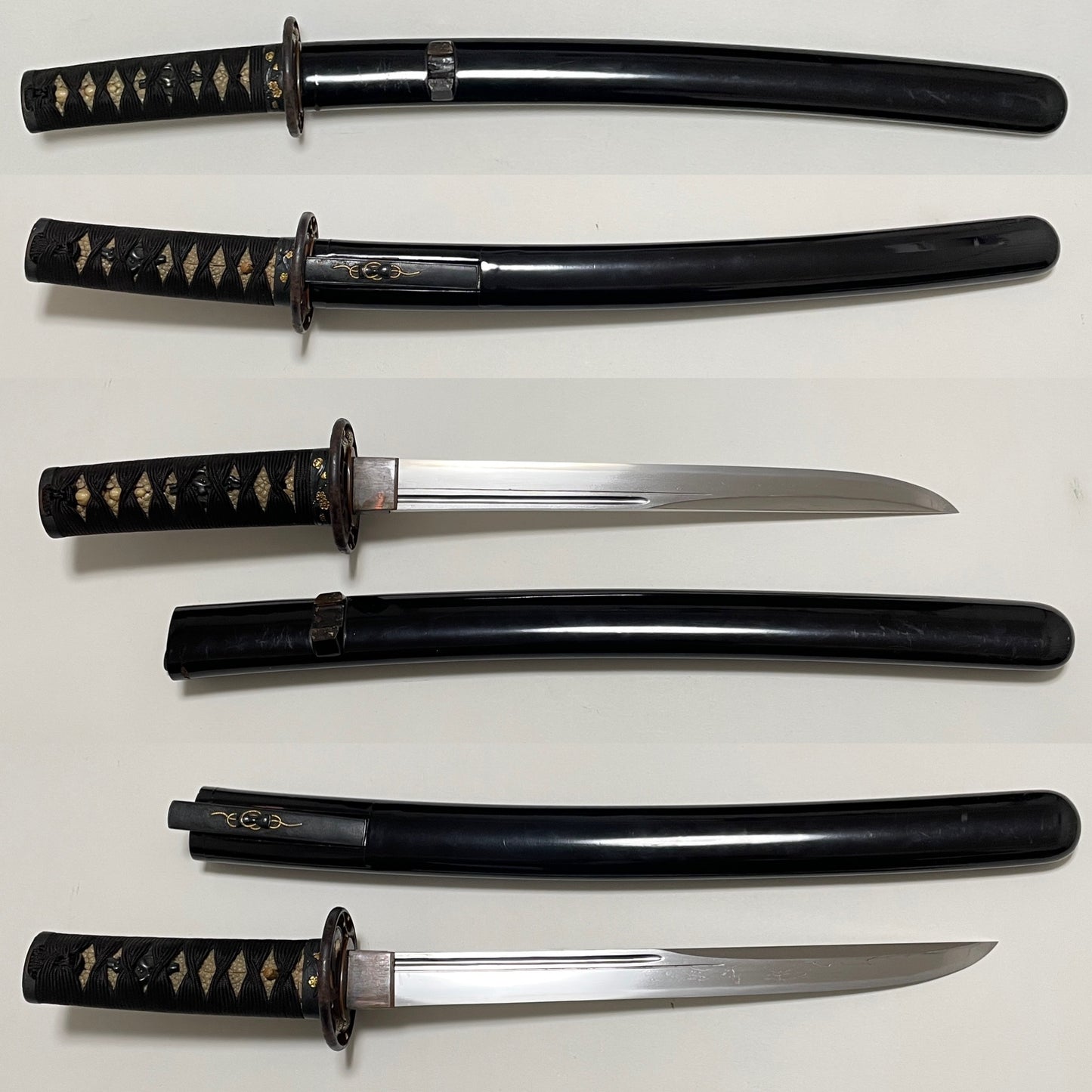 KANMURIOTOSHI 冠落とし TANTO, Kaneuji 兼氏 signed with KOZUKA, Muromachi period