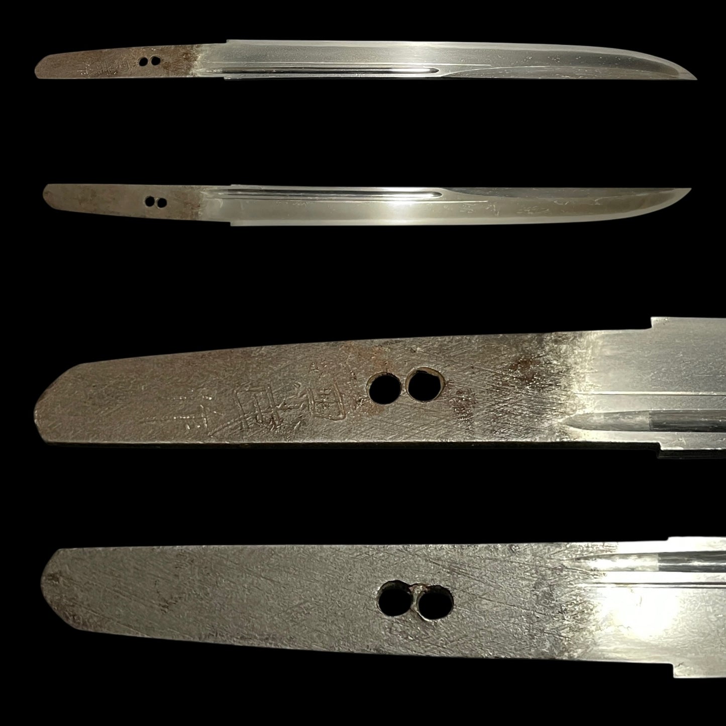 KANMURIOTOSHI 冠落とし TANTO, Kaneuji 兼氏 signed with KOZUKA, Muromachi period