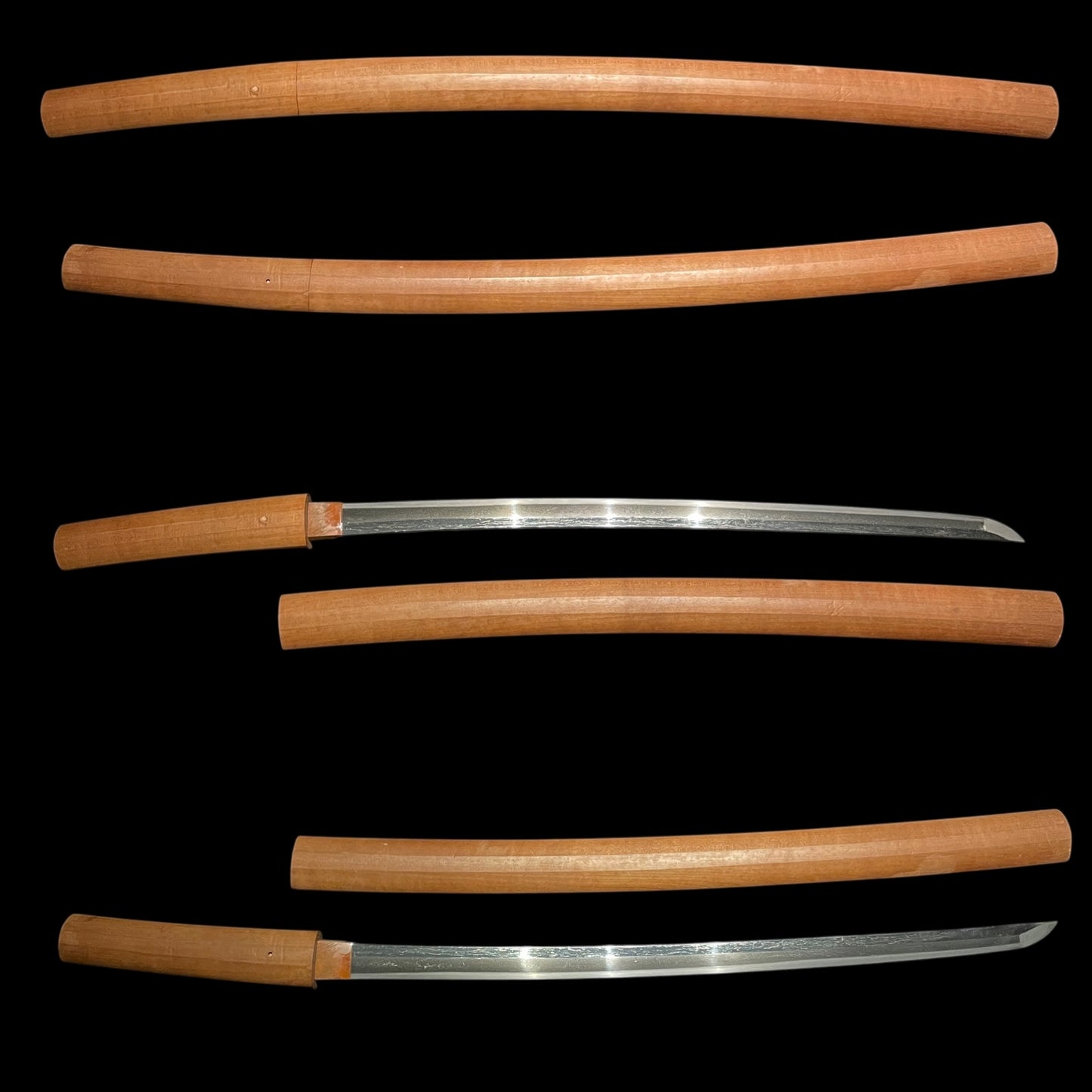 Bizenkoku 備前国 signed Long WAKIZASHI, Suguha 直刃 blade, Edo period