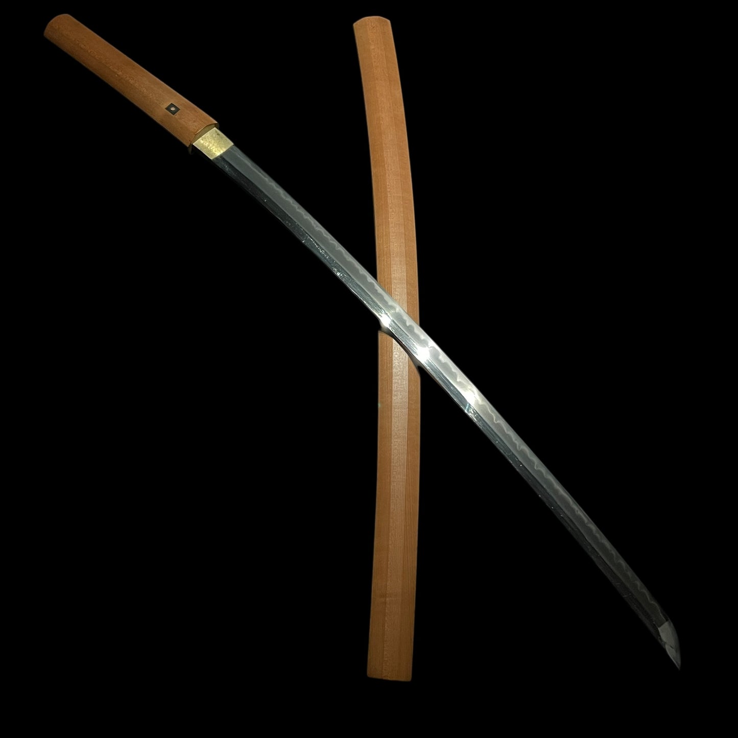 Togari-Gunome 尖互目 Hamon Heavy KATANA in Shirasaya, Showa period