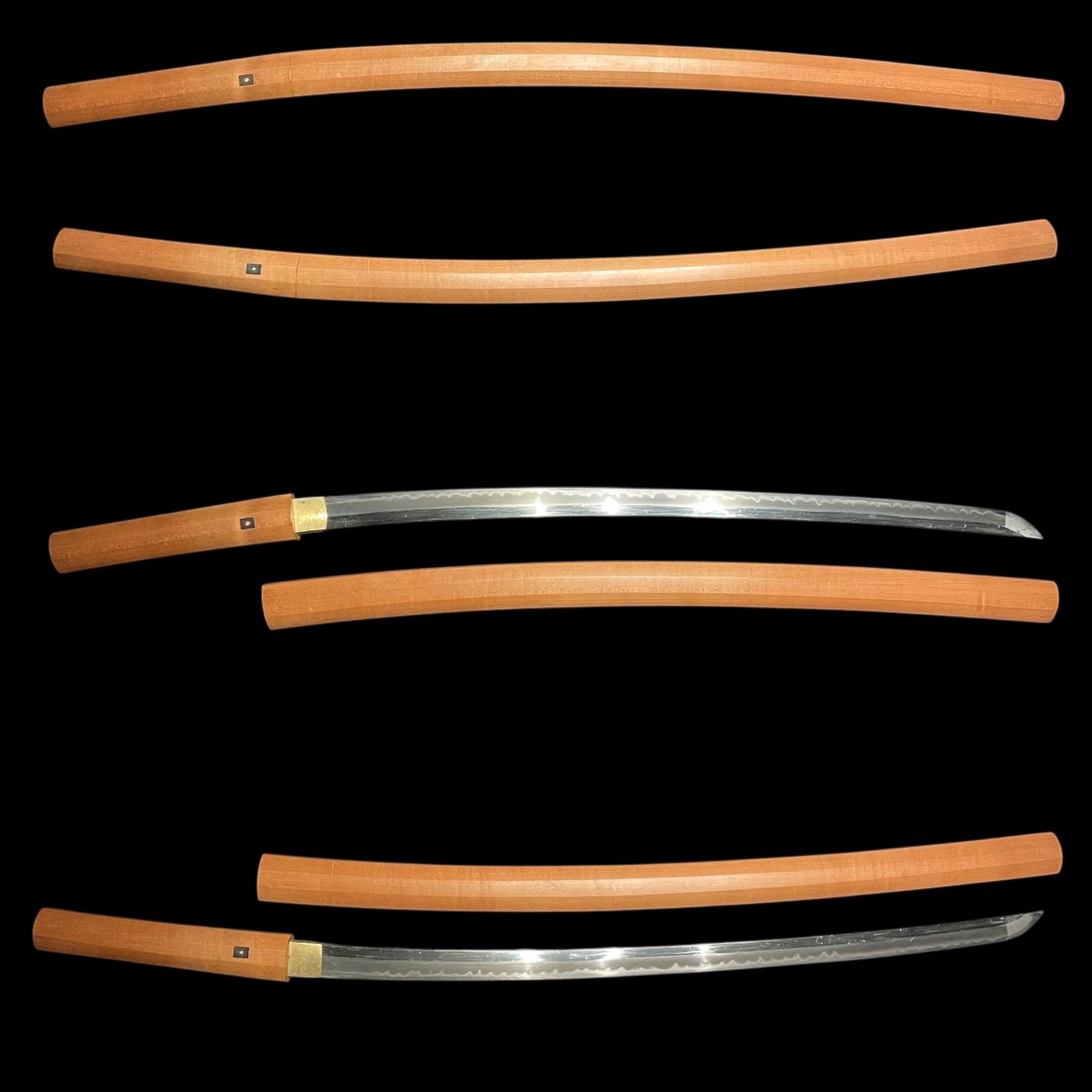 Togari-Gunome 尖互目 Hamon Heavy KATANA in Shirasaya, Showa period
