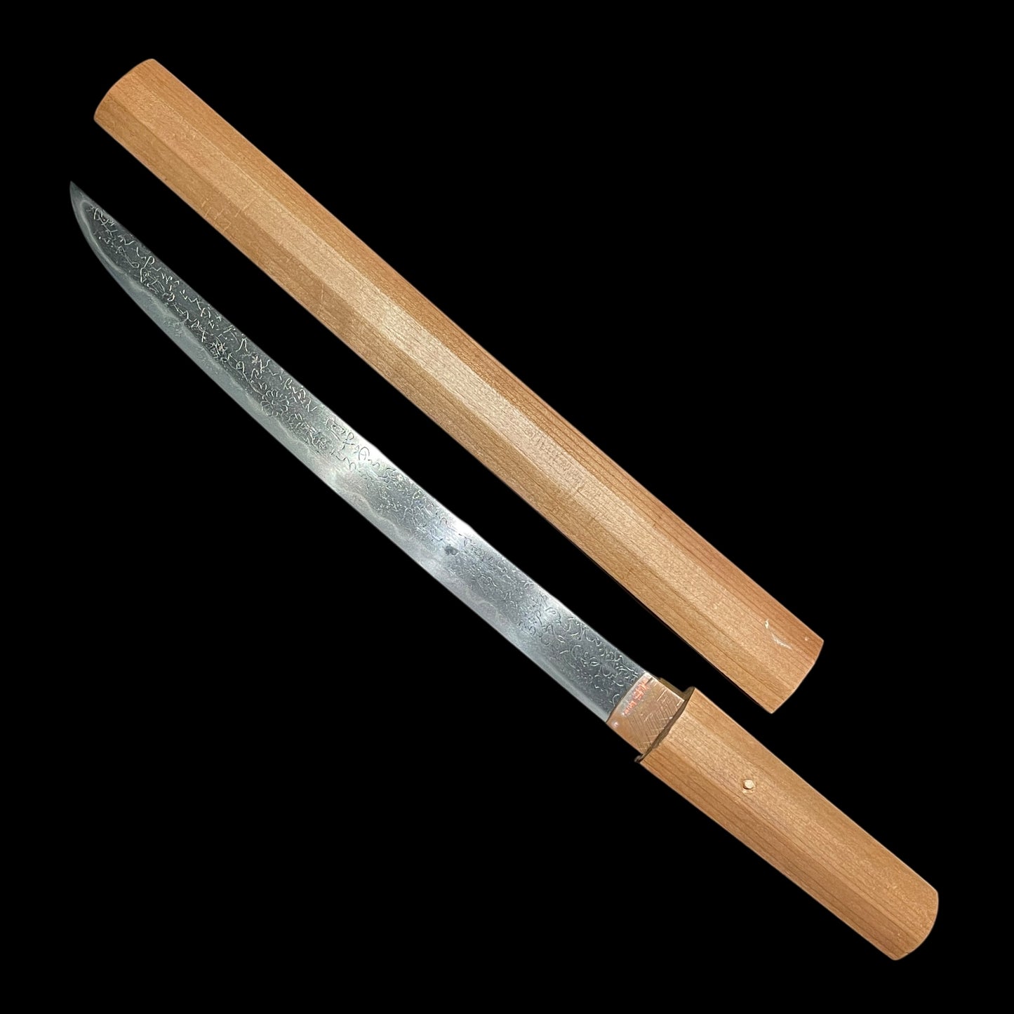 Toshin-Chokoku 刀身彫刻 Poetry sculpture TANTO, Sanjo Munechika 三条宗近 signed