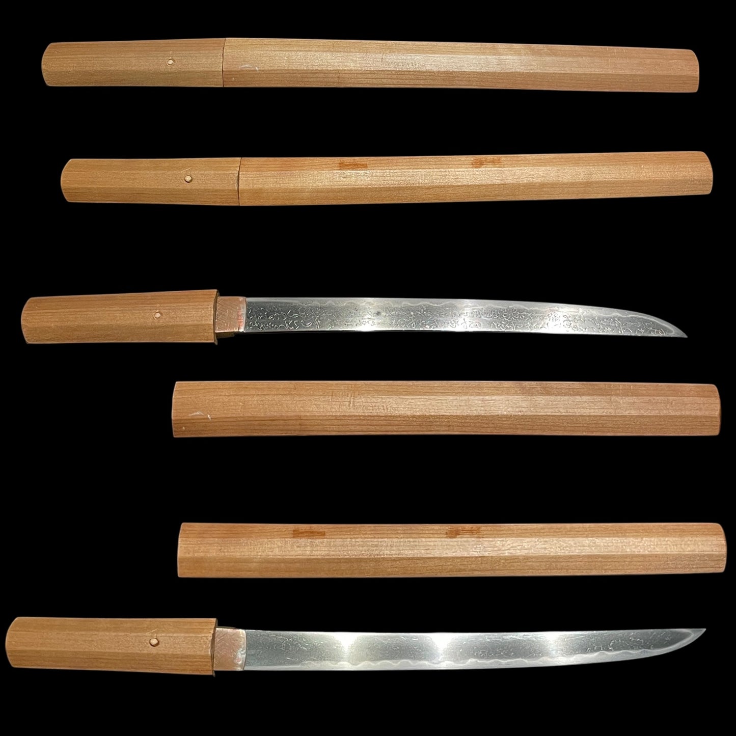 Toshin-Chokoku 刀身彫刻 Poetry sculpture TANTO, Sanjo Munechika 三条宗近 signed