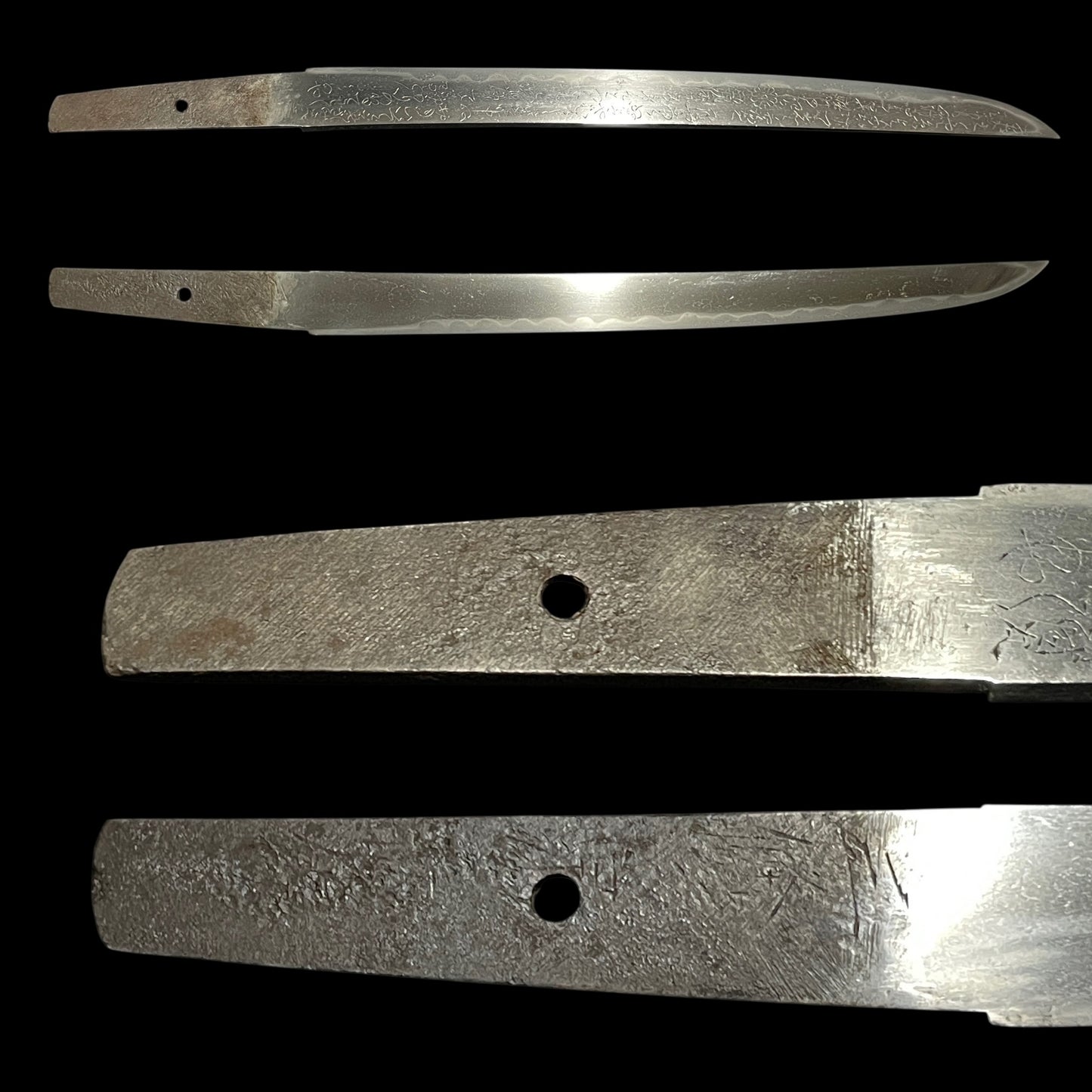 Toshin-Chokoku 刀身彫刻 Poetry sculpture TANTO, Sanjo Munechika 三条宗近 signed