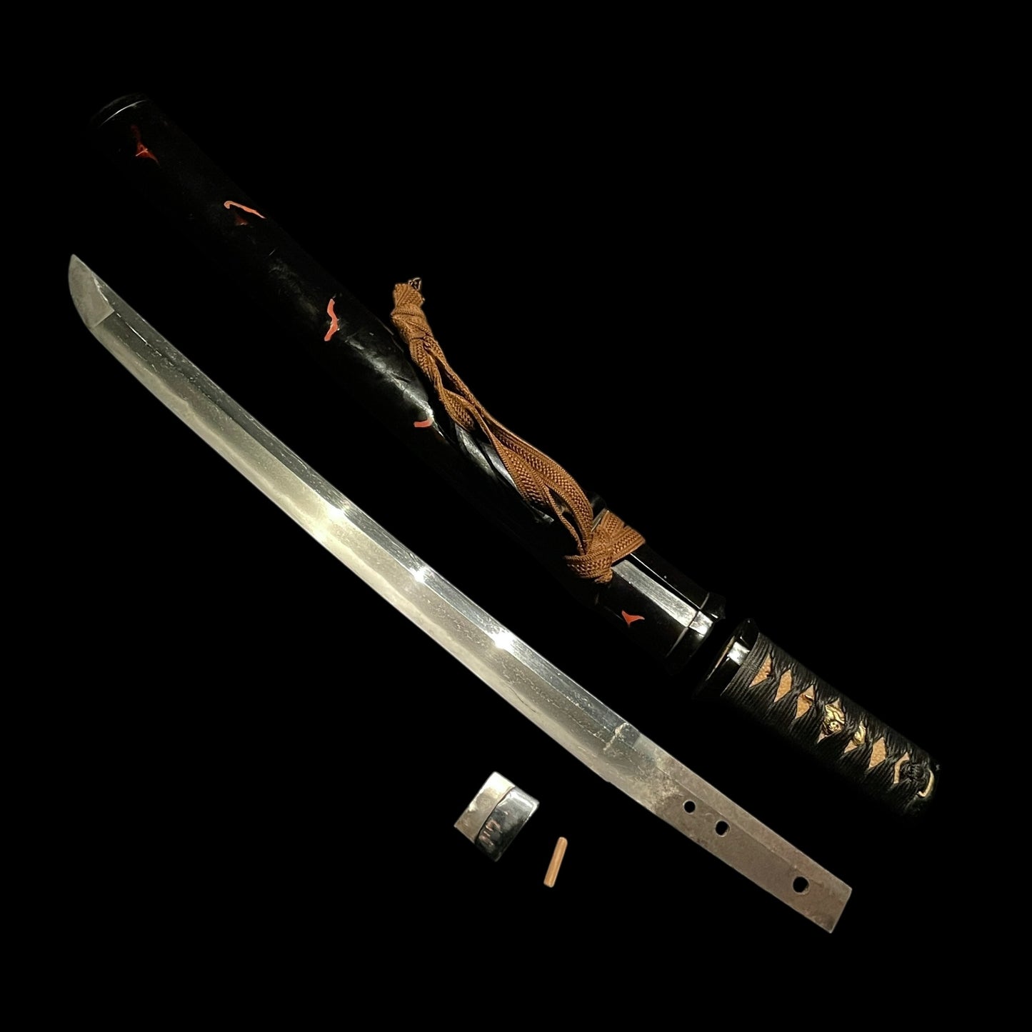 Oosuriage-Mumei Short WAKIZASHI, Aikuchi Koshirae, Edo period mumei