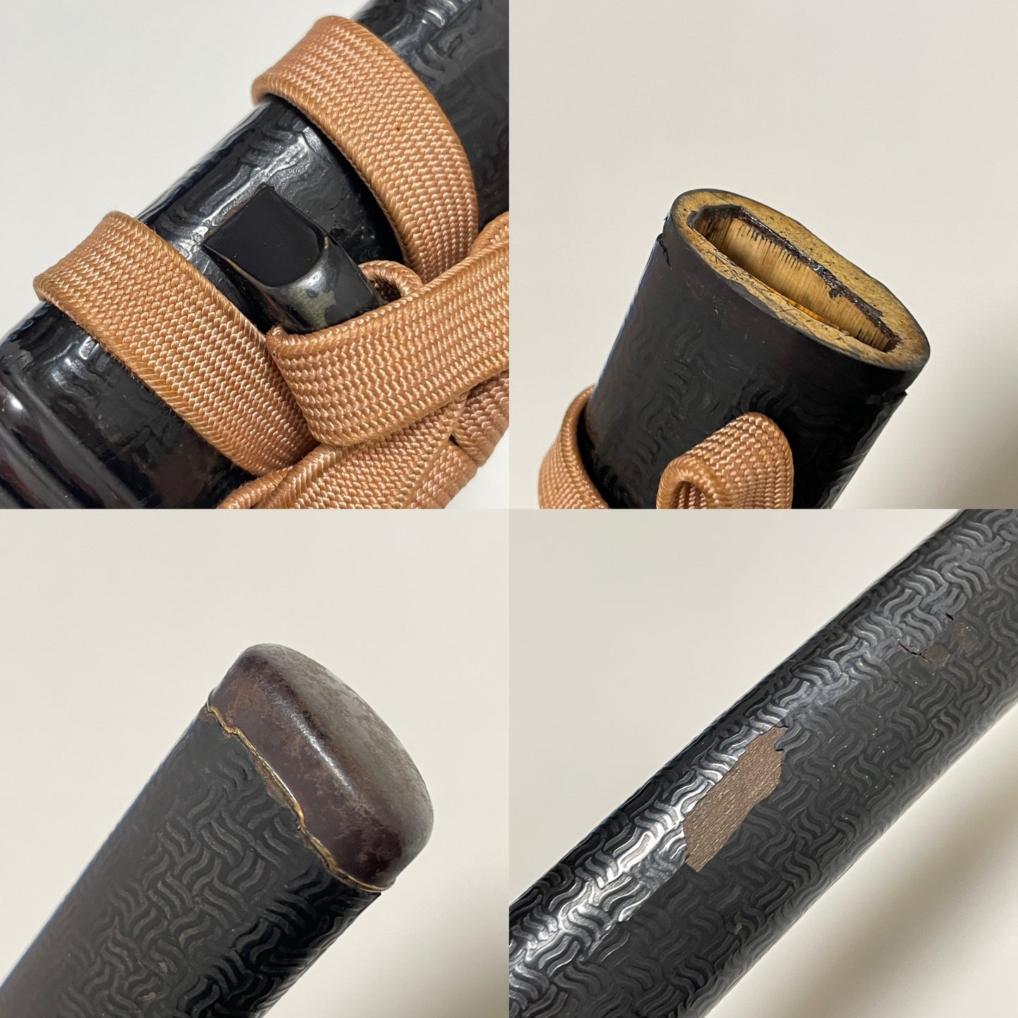 Bishuosafune Yukimitsu 備州長船行光 signed WAKIZASHI,Buffalo Menuki and Gourd Tsuba