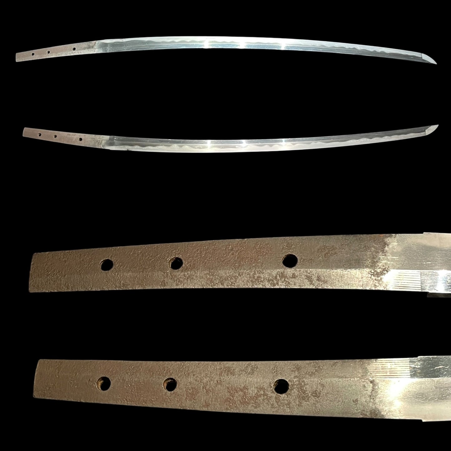 Omori Eishu 大森英秀 signed FUCHI, Amazing Hamon KATANA, Edo period mumei