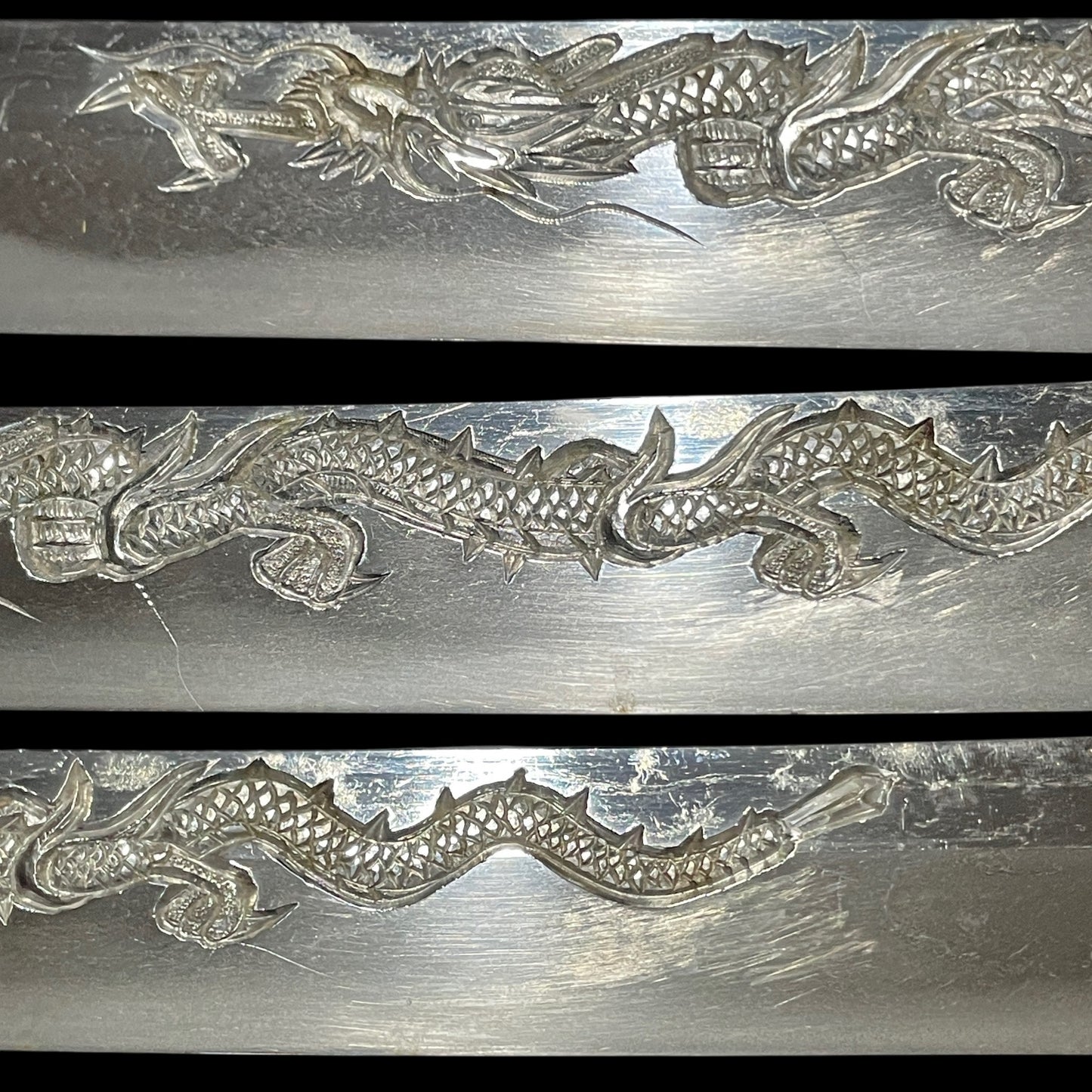 HORIMONO 彫物 KATANA, Tamaoiryu 玉追龍, Bicchukoku Mizutaju Kunishige signed