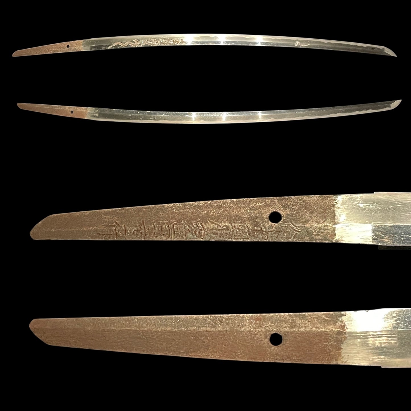 HORIMONO 彫物 KATANA, Tamaoiryu 玉追龍, Bicchukoku Mizutaju Kunishige signed