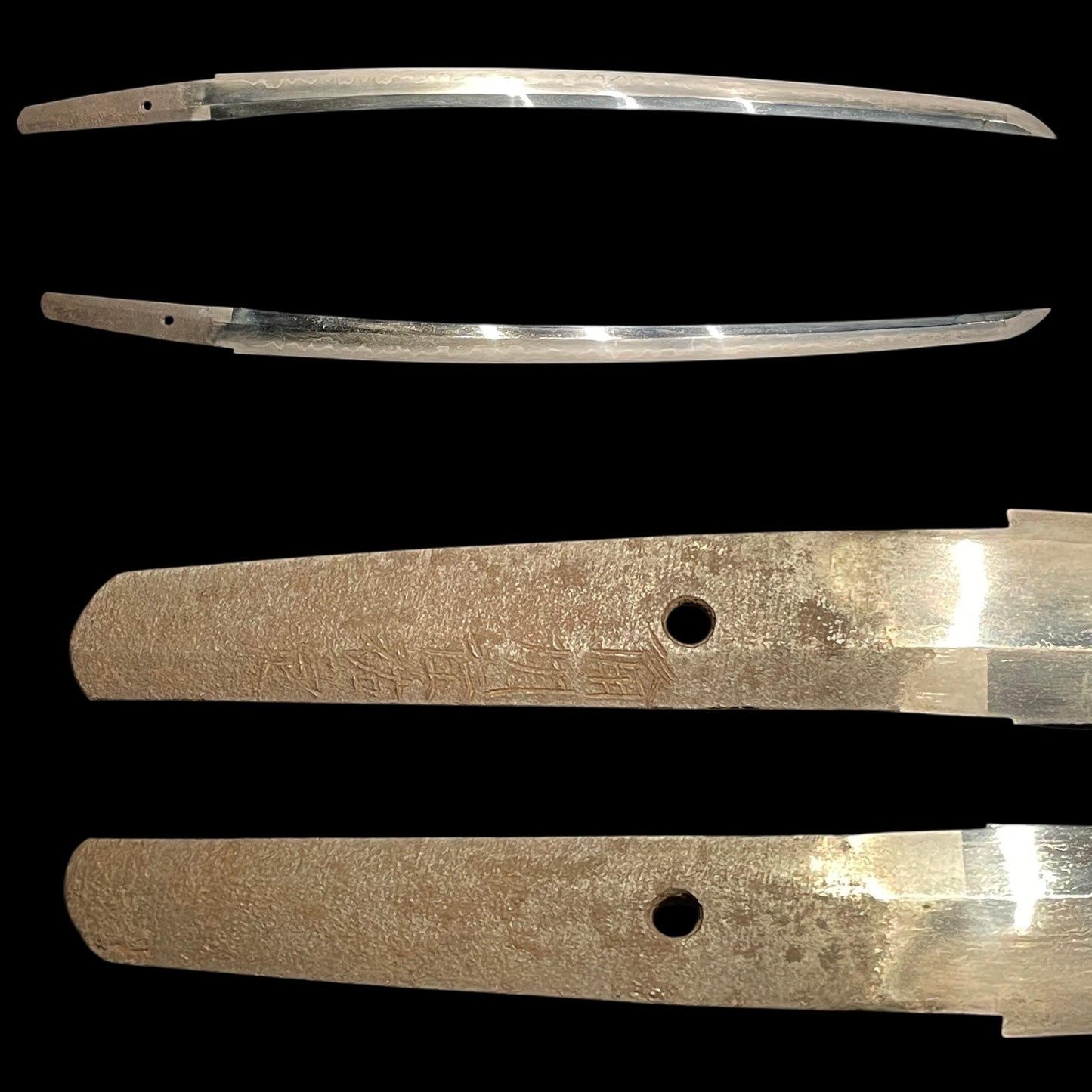 Bishuju Sukesada 備州祐定 signed Long WAKIZASHI, Dragon Fuchikashira, KenjoTsuba 献上鍔