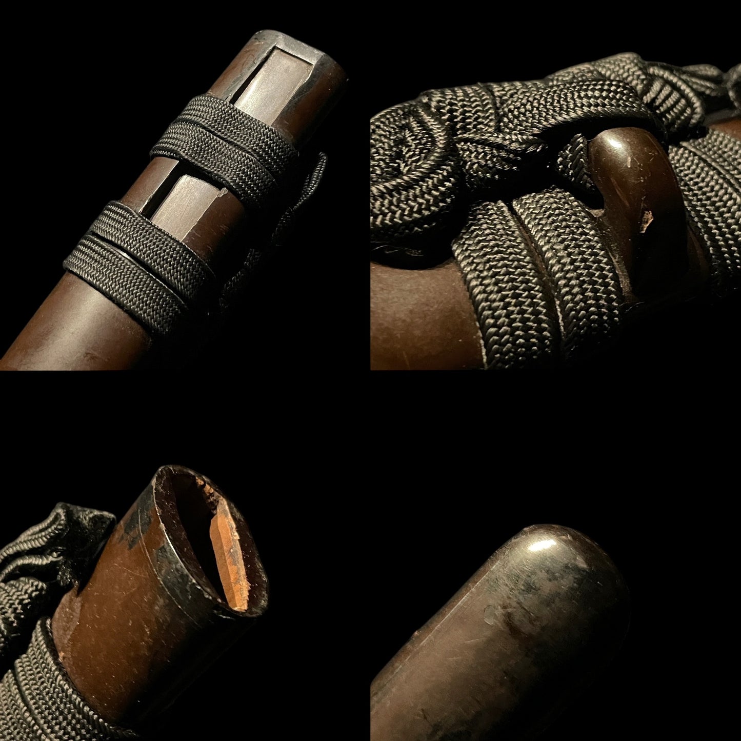 Midareba 乱刃 Long Wakizashi, Heavy blade, Horse Menuki, Edo period mumei