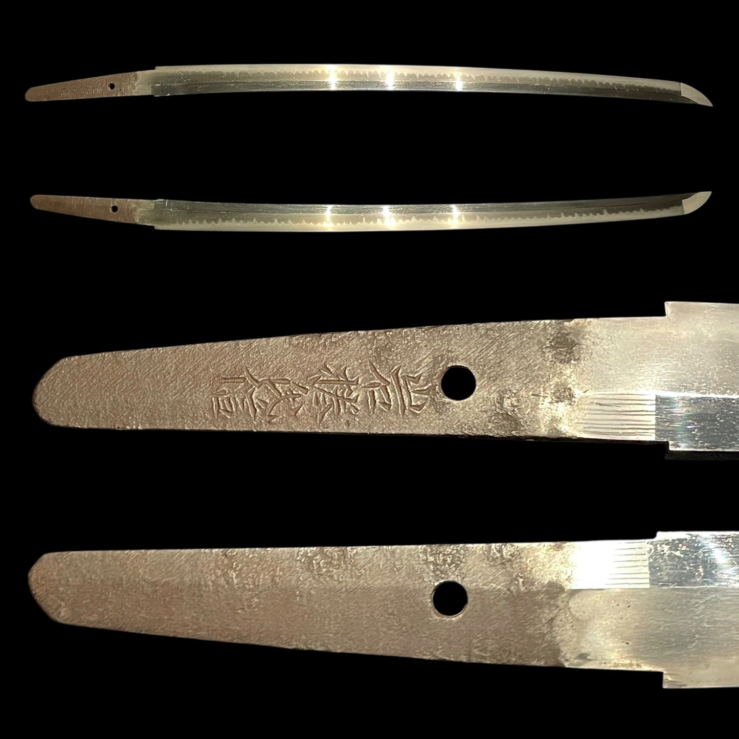 Ganmaku Ujinobu 岩捲氏信 signed Rugged Long WAKIZASHI in Shirasaya