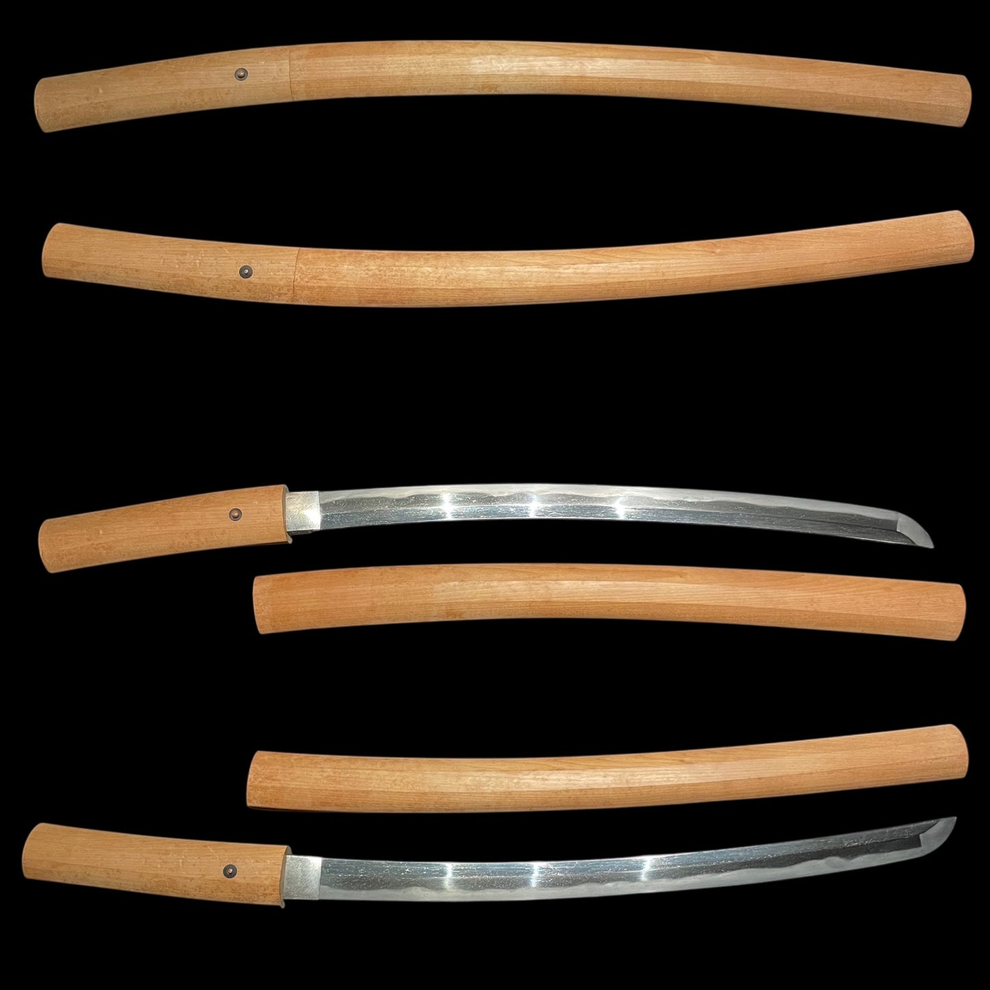 Yasutsugu 康継 signed Short WAKIZASHI, Edo period, Nagasa: 422mm (16.61in)